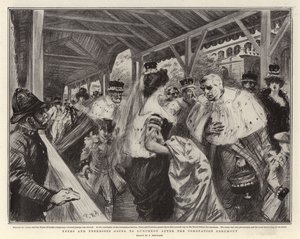Peers and Peeresses going to Luncheon after the Coronation Ceremony